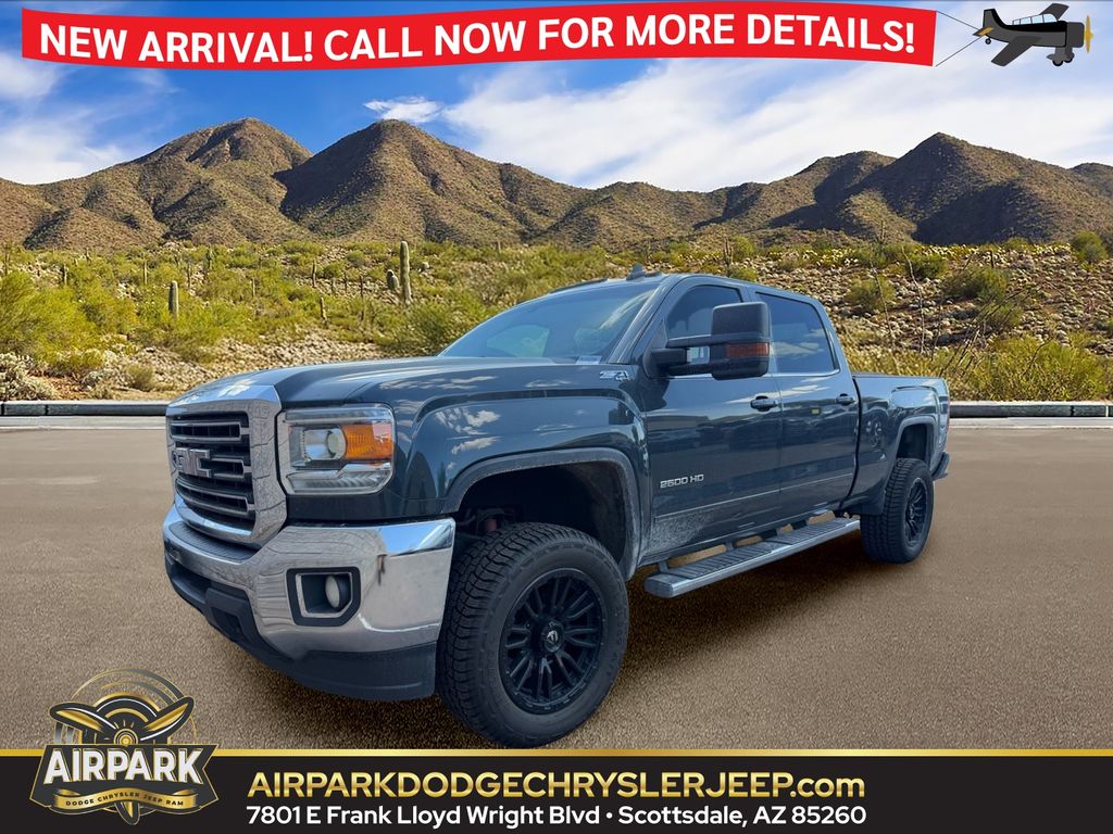 Blue 2018 GMC Sierra 2500HD Pickup Truck Four-Wheel Drive Automatic