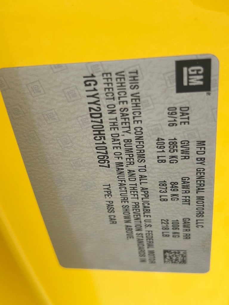 Used 2017 Corvette Racing Yellow Tintcoat Chevrolet Grand Sport image 30