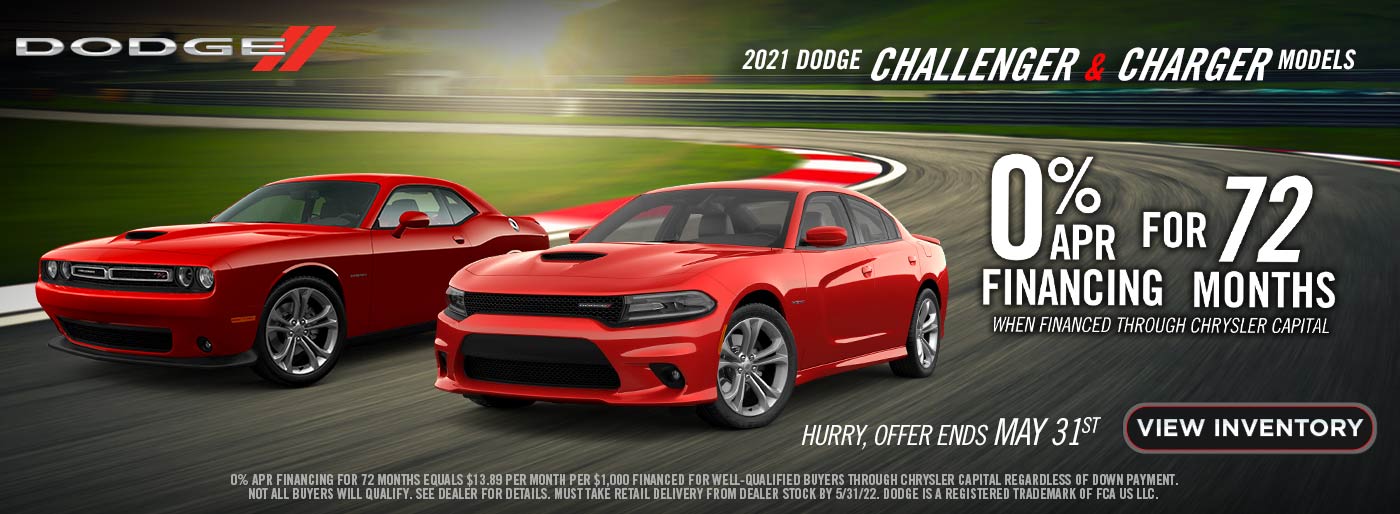 Dodge Challenger and Charger May Special