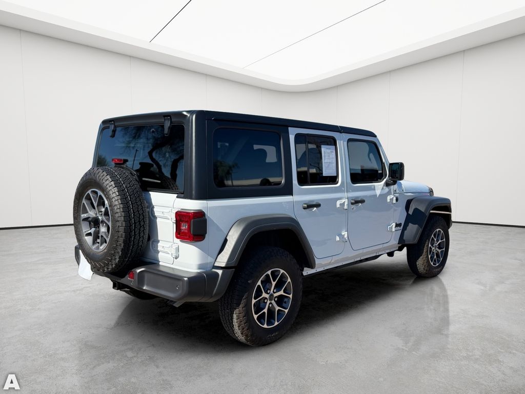 Used 2025 Bright White Clearcoat Jeep Sport S image 7