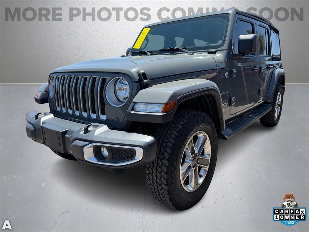 Used 2020 Jeep Wrangler Unlimited Sahara with VIN 1C4HJXENXLW208059 for sale in Scottsdale, AZ