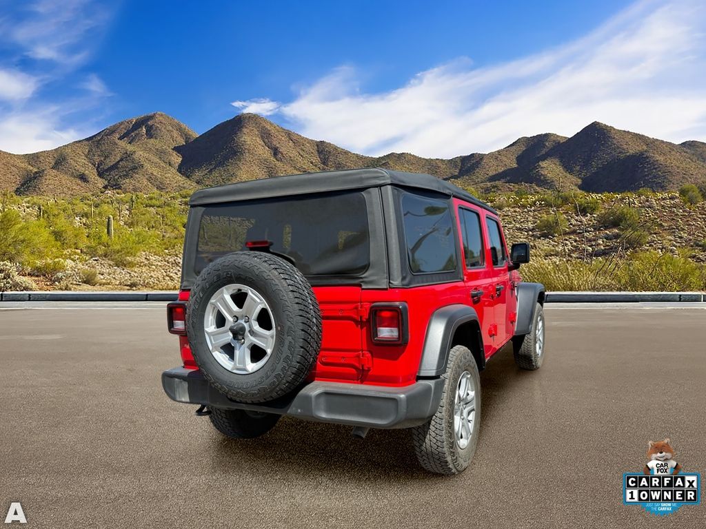 Used 2018 Firecracker Red Clearcoat Jeep Unlimited Sport S image 4