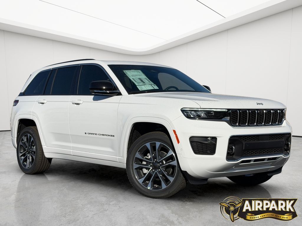 New 2025 Bright White Jeep Overland image 2