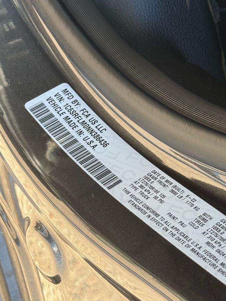 Used 2022 Granite Crystal Metallic Clearcoat Ram Rebel image 33