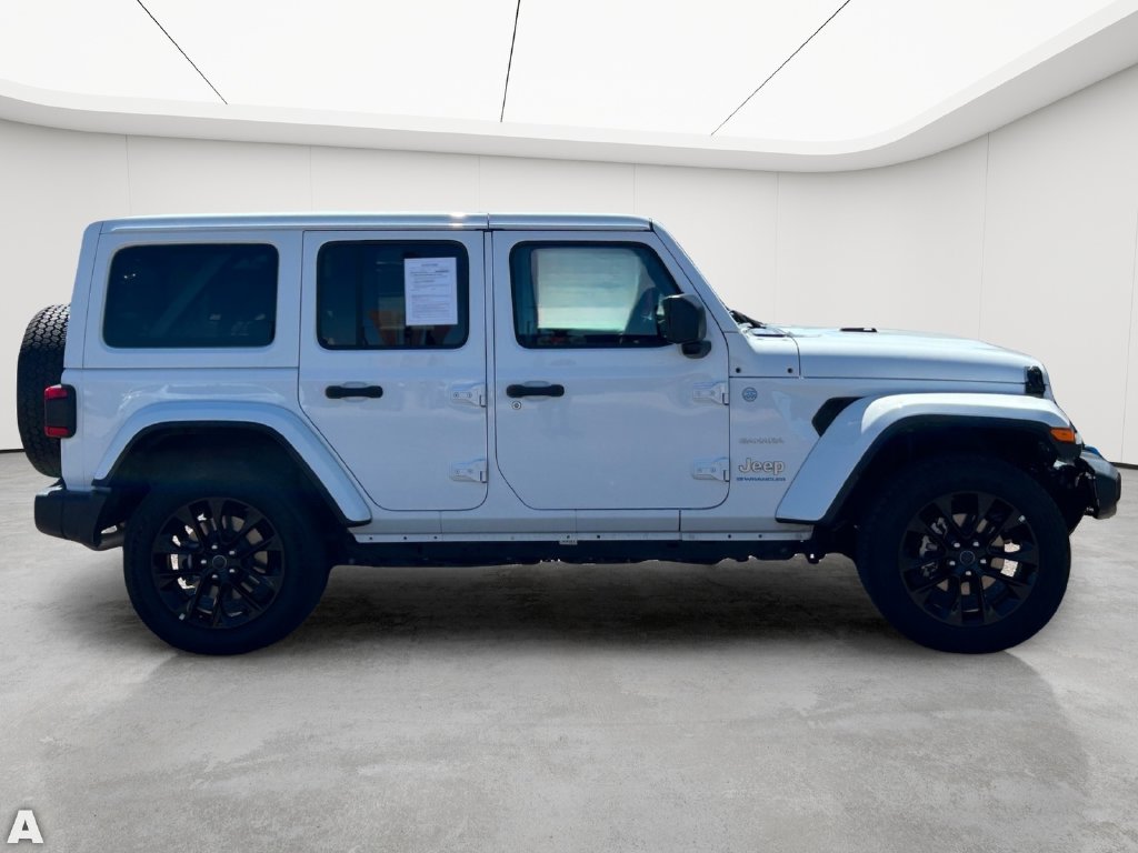 Certified Used 2024 Bright White Clearcoat Jeep Sahara 4xe image 6