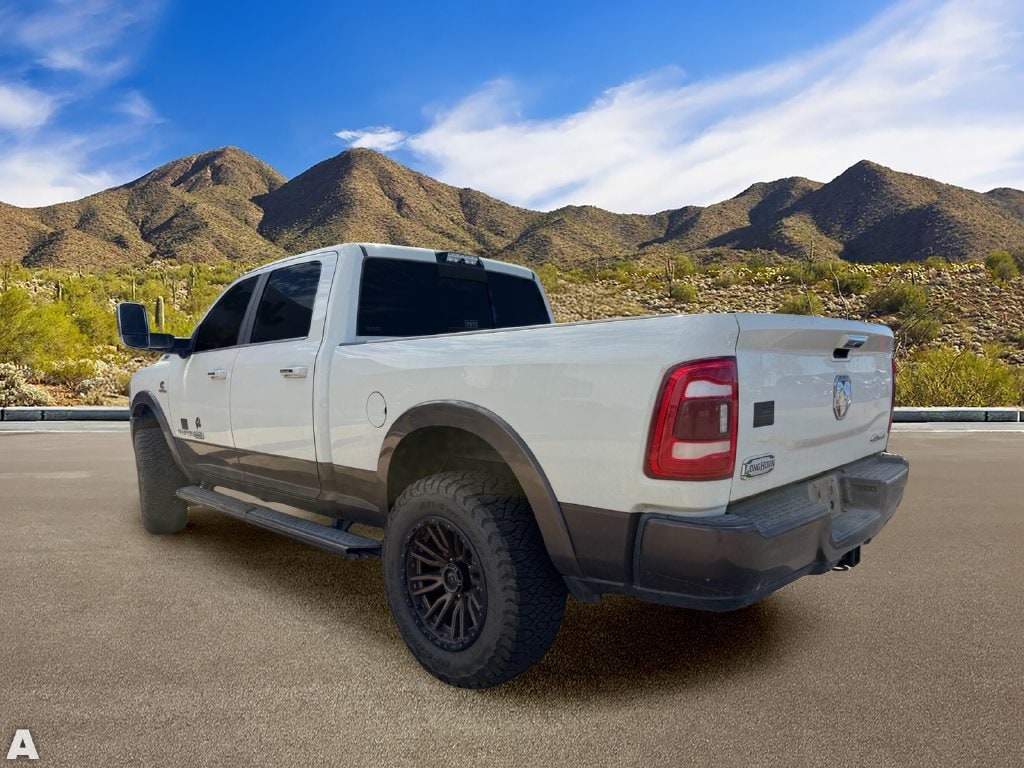 Used 2020 Pearl White Ram Laramie Longhorn image 3