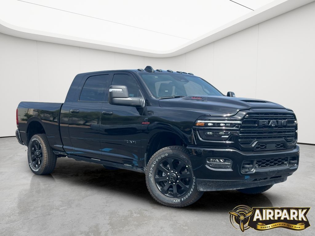 New 2026 Diamond Black Crystal Pearlcoat Ram Laramie image 2