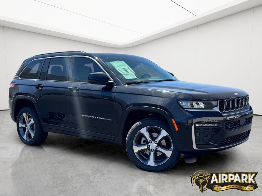 New 2026 Diamond Black Crystal Pearlcoat Jeep Limited image 2