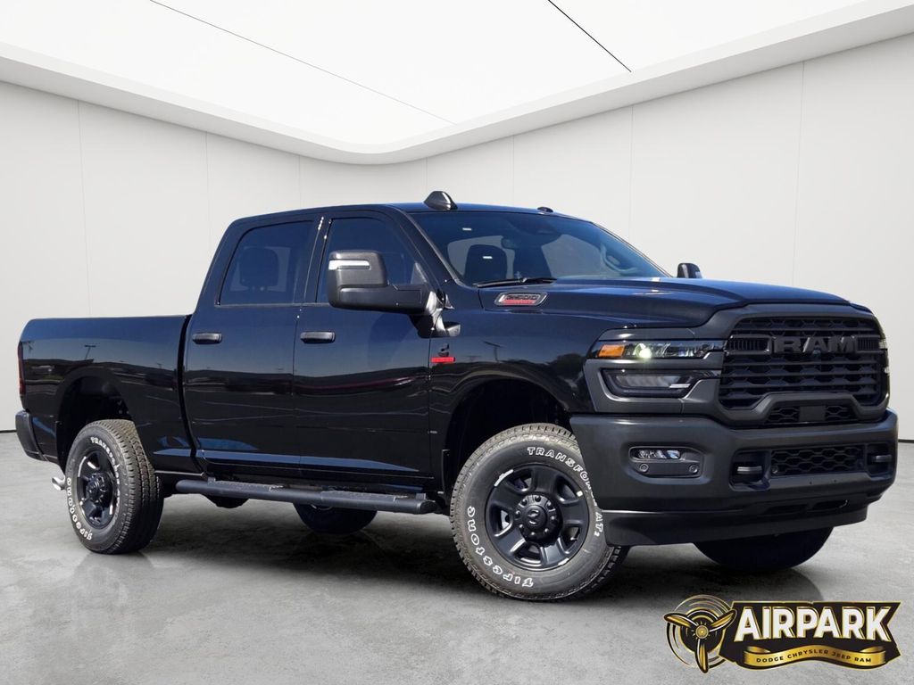 New 2025 Diamond Black Crystal Pearlcoat Ram Tradesman image 2
