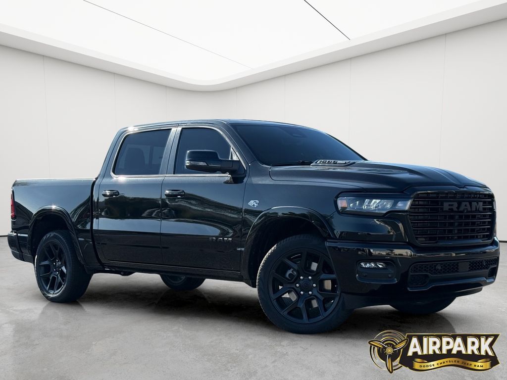 New 2026 Diamond Black Crystal Pearlcoat Ram Laramie image 2