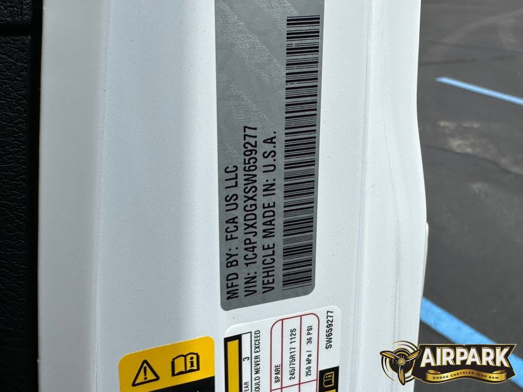 New 2025 Bright White Jeep Sport image 22