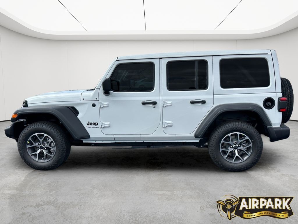 New 2025 Bright White Jeep Sport image 8