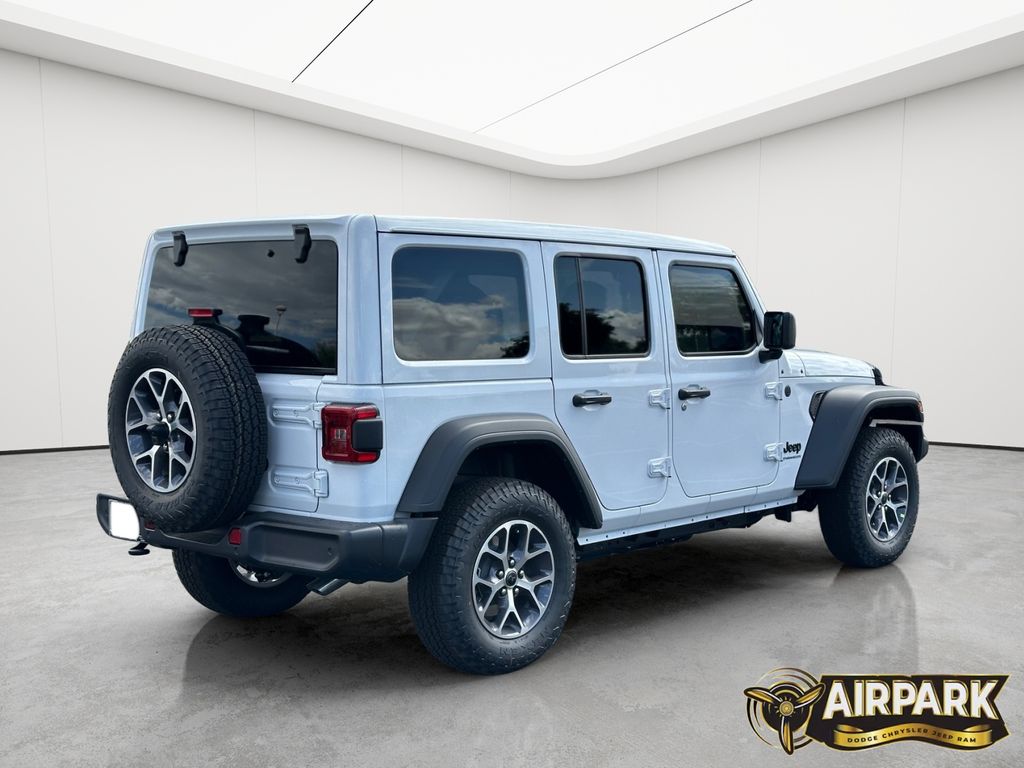New 2025 Bright White Jeep Sport image 4