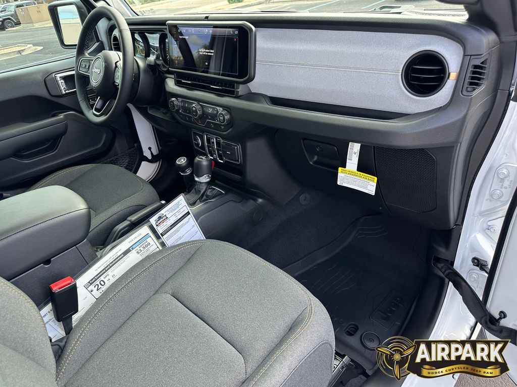 New 2025 Bright White Jeep Sport image 11