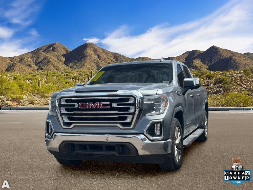 Used 2021 Satin Steel Metallic GMC SLT image 2