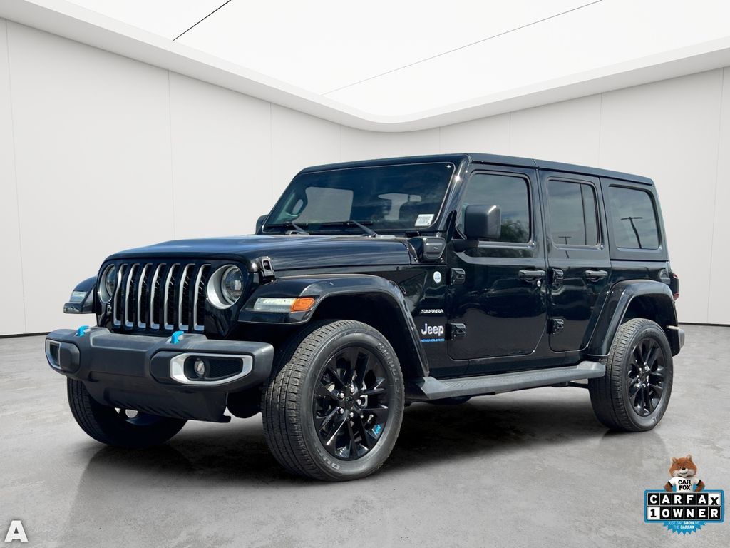 Used 2023 Black Clearcoat Jeep Sahara 4xe image 2