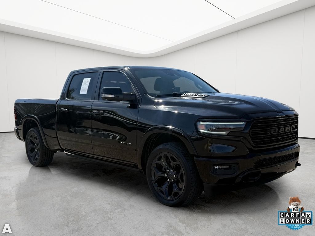 Used 2020 Diamond Black Crystal Pearlcoat Ram Limited image 9