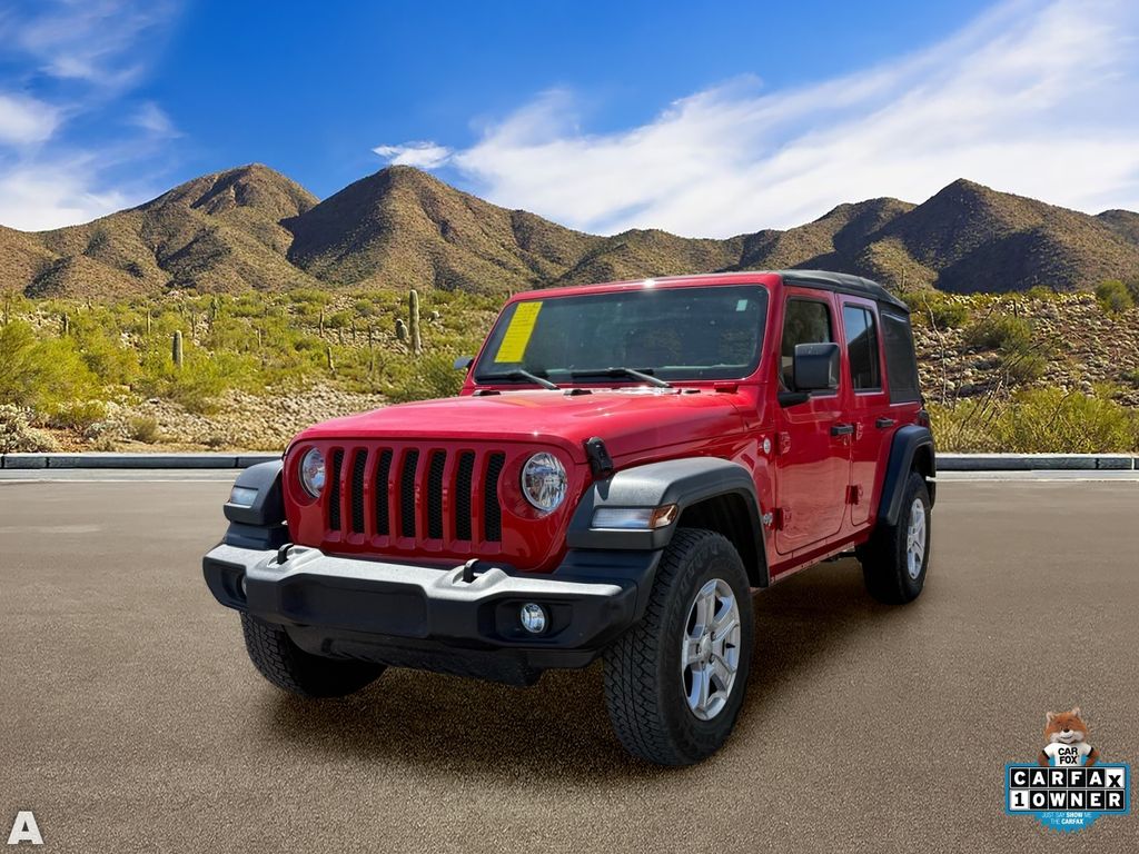 Used 2018 Firecracker Red Clearcoat Jeep Unlimited Sport S image 2
