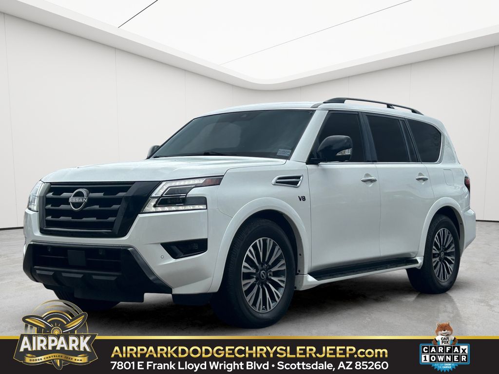 Aspen White Tricoat 2021 Nissan Armada SUV / Crossover 4X2 Automatic