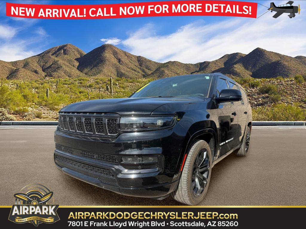 Diamond Black Crystal Pearlcoat 2023 Jeep Grand Wagoneer SUV / Crossover Four-Wheel Drive Automatic