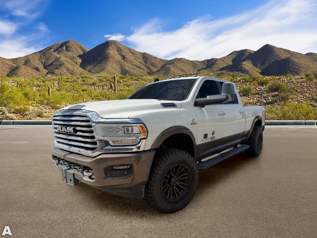 Used 2020 Pearl White Ram Laramie Longhorn image 2
