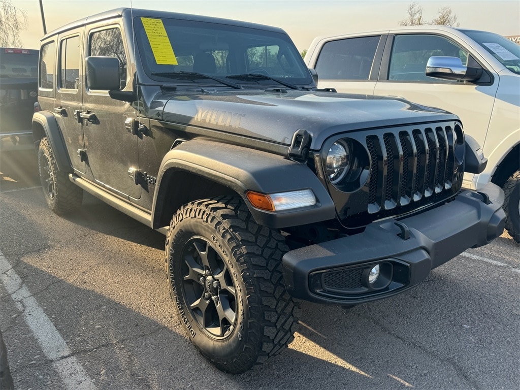 Certified 2021 Jeep Wrangler Unlimited Willys with VIN 1C4HJXDN4MW681085 for sale in Scottsdale, AZ