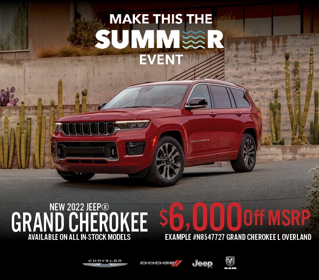 2022 Jeep Grand Cherokee $6,000 off MSRP