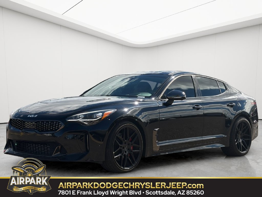 Aurora Black 2023 Kia Stinger Sedan Rear-Wheel Drive Automatic