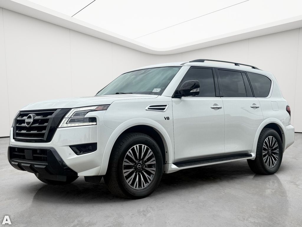 Used 2022 Aspen White Tricoat Nissan SL image 2