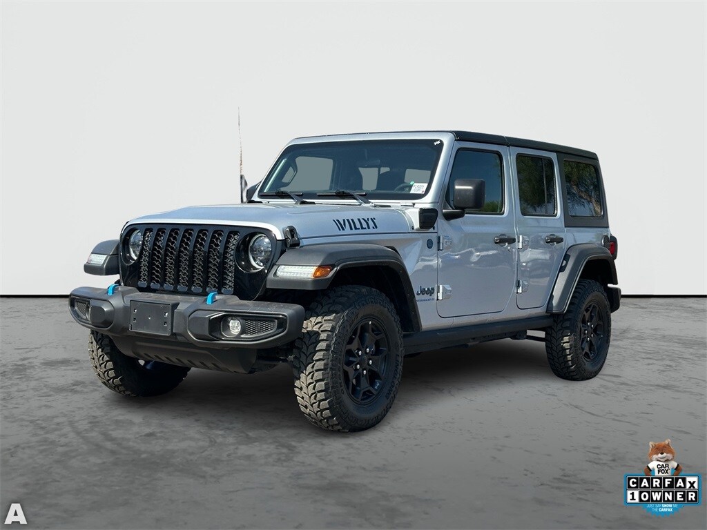 Certified 2023 Jeep Wrangler 4xe Willys 4XE with VIN 1C4JJXN61PW628518 for sale in Scottsdale, AZ