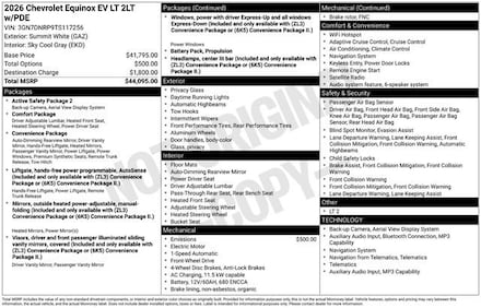 2026 Chevrolet Equinox EV LT SUV