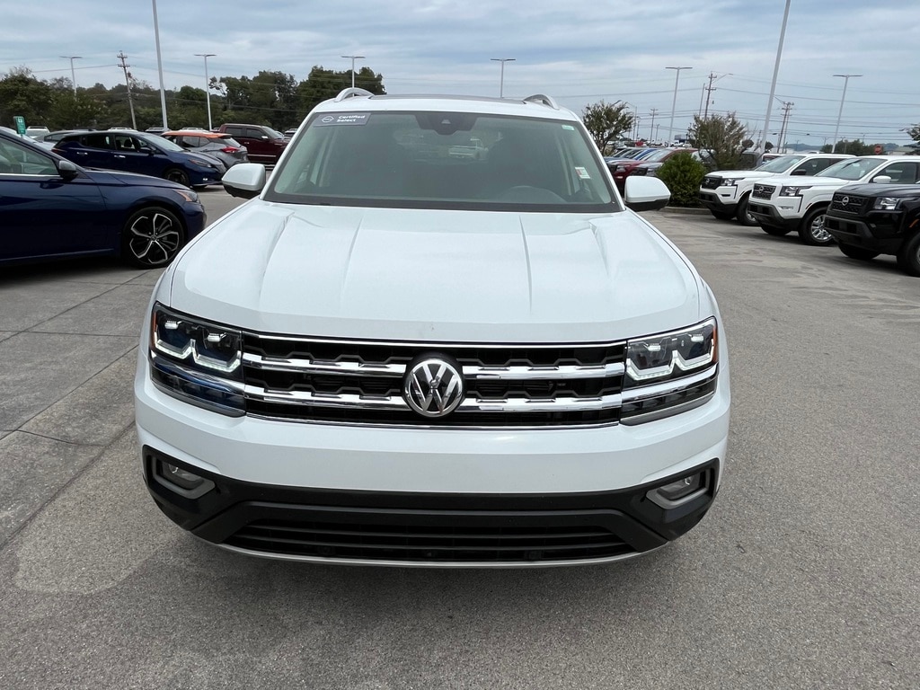 Certified 2019 Volkswagen Atlas SEL Premium with VIN 1V2NR2CA5KC524739 for sale in Alcoa, TN