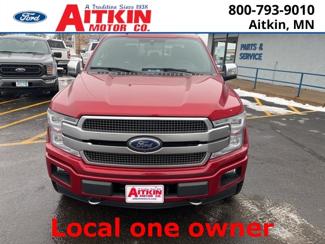 Used 2020 Ford F-150 Platinum with VIN 1FTEW1E44LFB67064 for sale in Aitkin, Minnesota