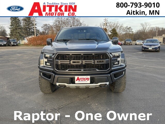 Used 2018 Ford F-150 Raptor with VIN 1FTFW1RG0JFD86013 for sale in Aitkin, Minnesota
