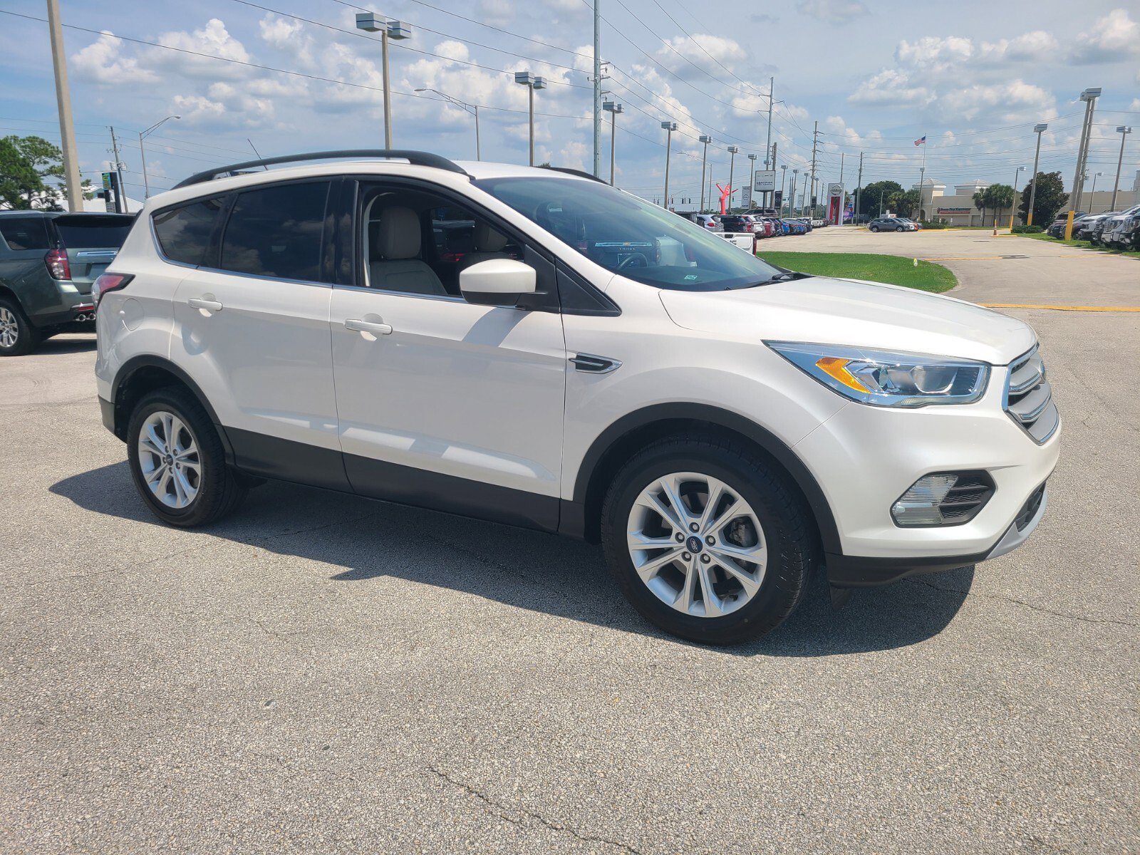 Used 2018 Ford Escape SEL with VIN 1FMCU0HD2JUC73651 for sale in Sebring, FL