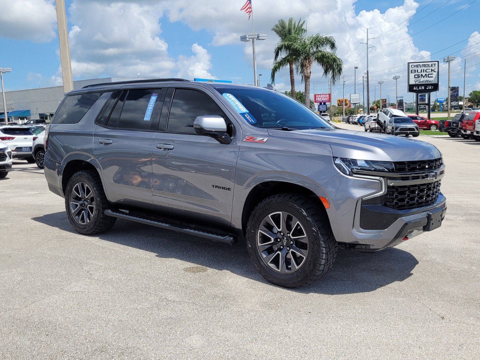 Certified 2021 Chevrolet Tahoe Z71 with VIN 1GNSKPKD5MR224224 for sale in Sebring, FL