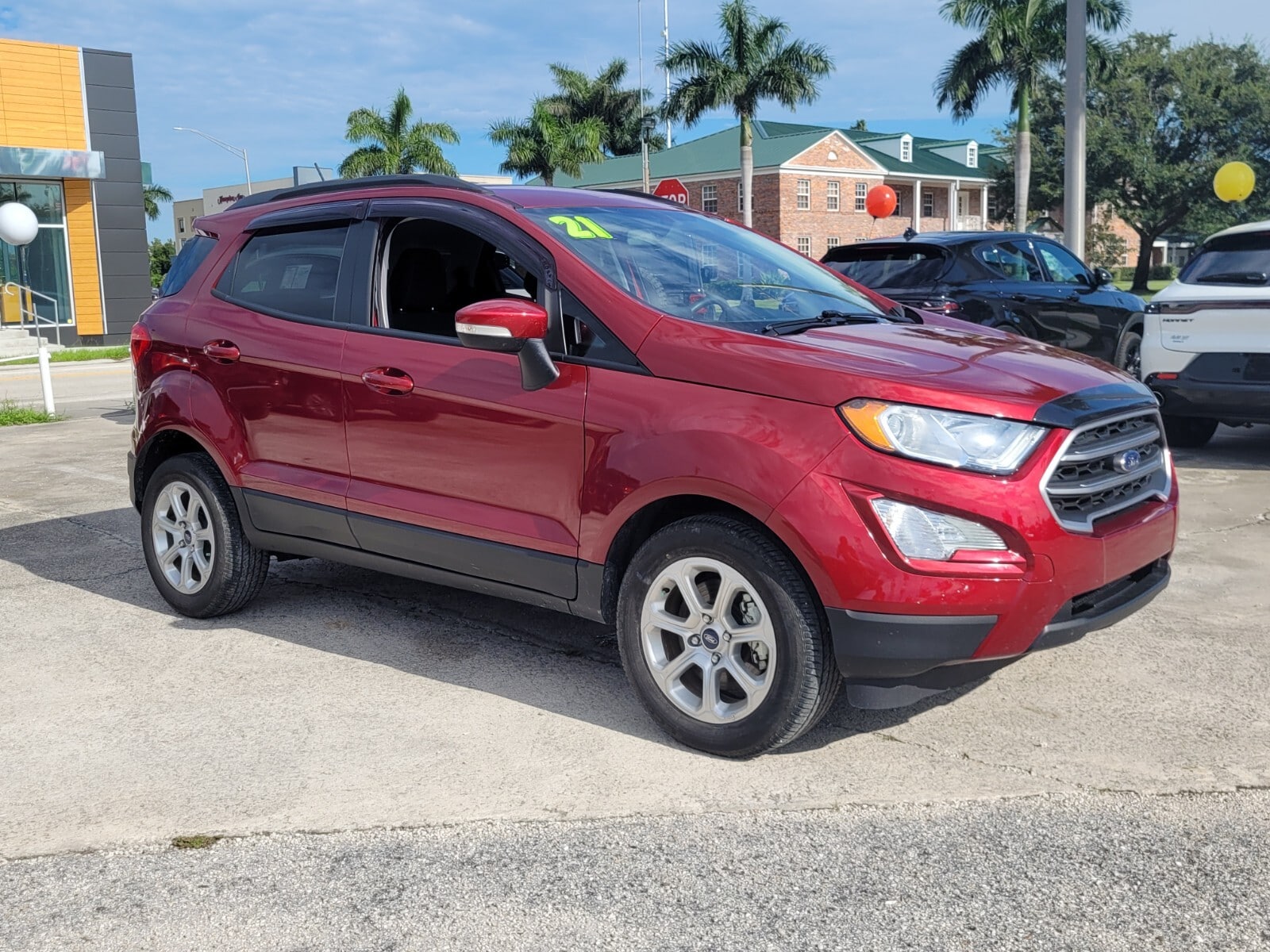 Used 2021 Ford EcoSport SE with VIN MAJ3S2GE3MC456685 for sale in Clewiston, FL