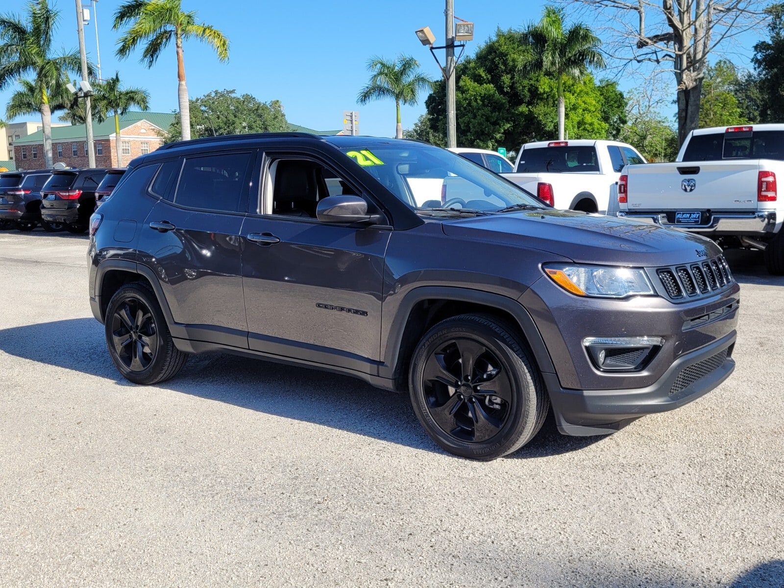Used 2021 Jeep Compass Altitude with VIN 3C4NJCBB9MT603895 for sale in Clewiston, FL