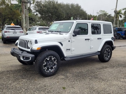 New 2025 Jeep Wrangler 4-DOOR SAHARA Sport Utility for Sale near Fort Myers, FL