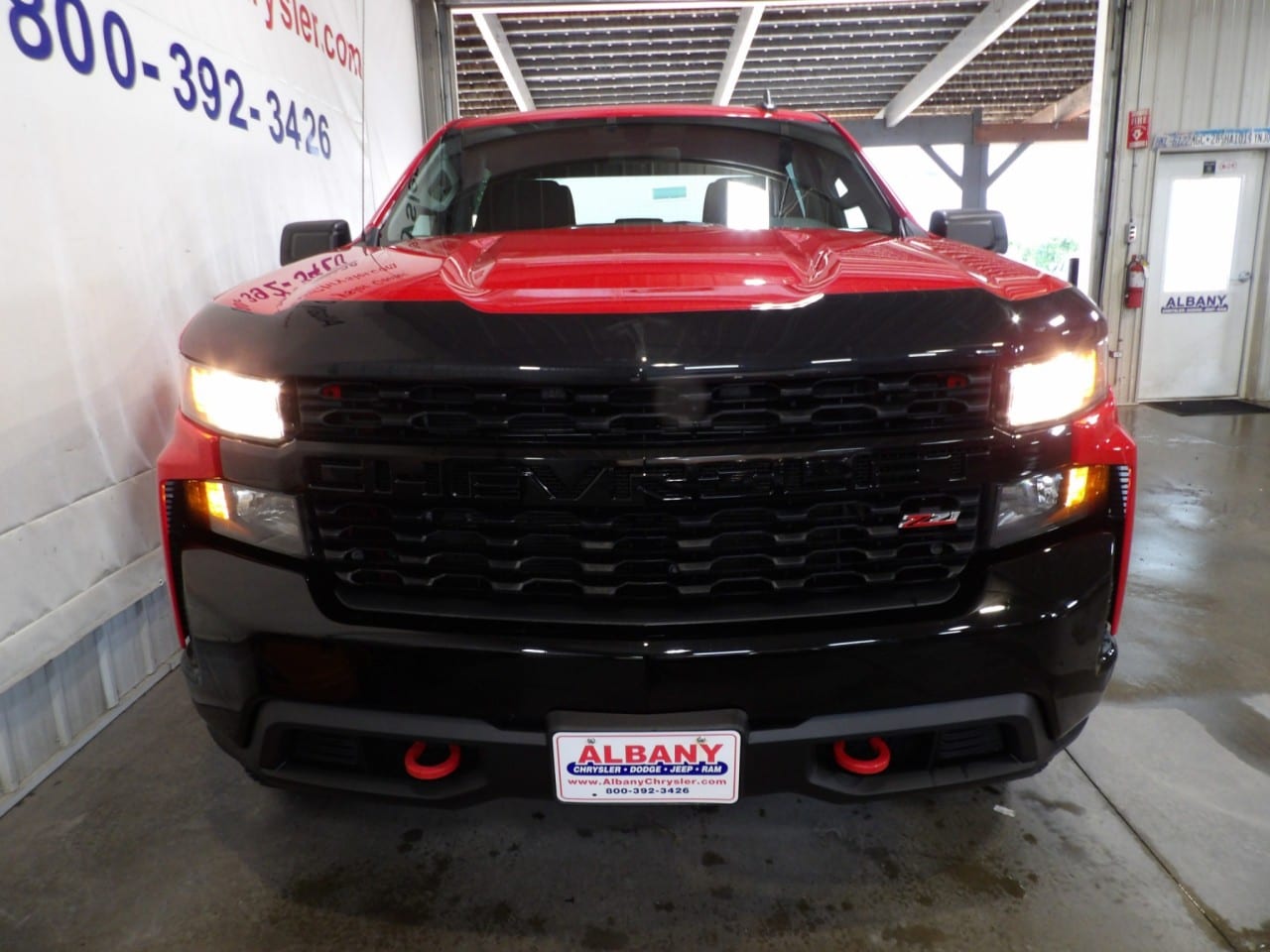 Certified 2021 Chevrolet Silverado 1500 Custom Trail Boss with VIN 1GCPYCEF7MZ100183 for sale in Albany, Minnesota