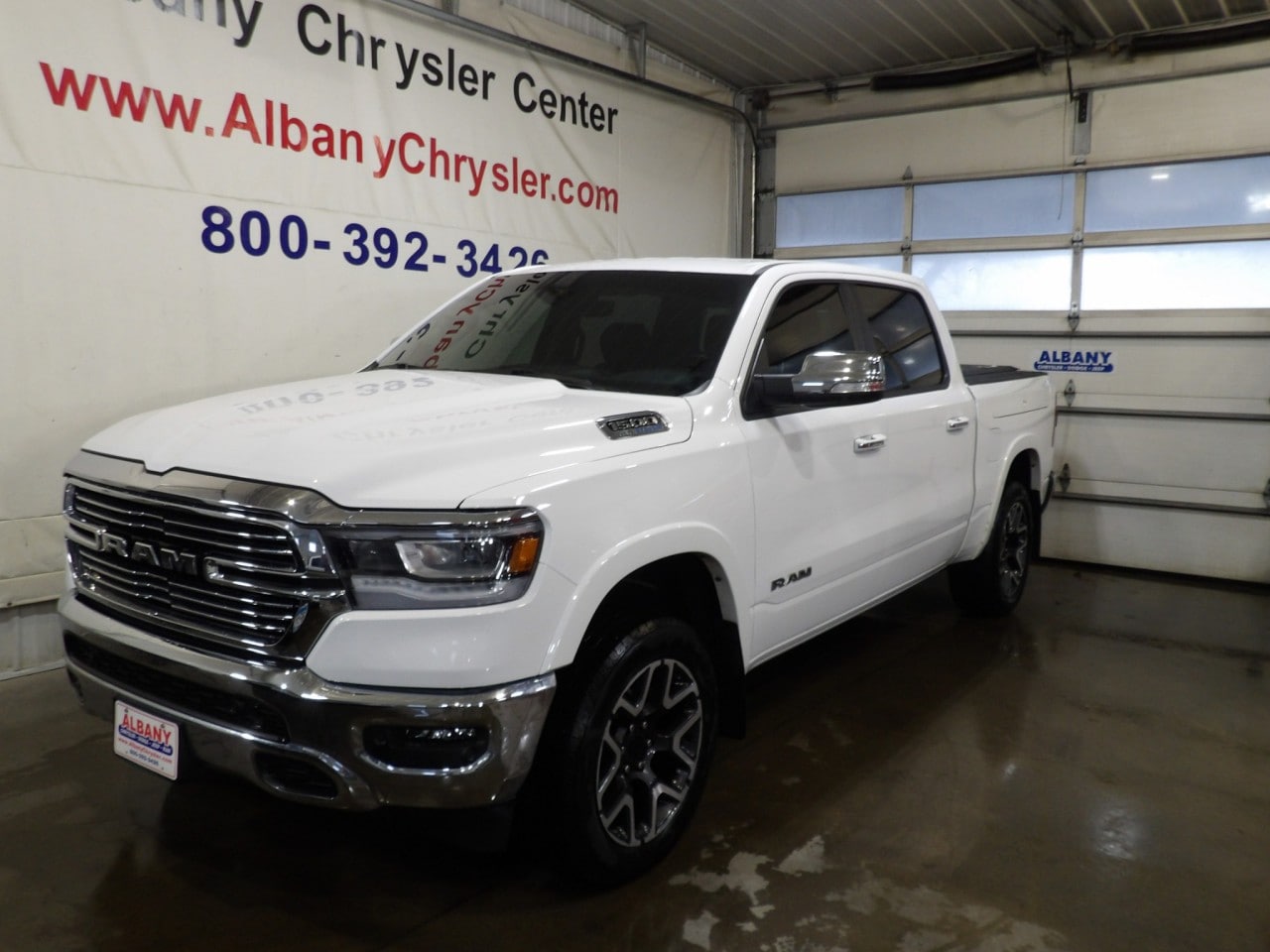 Certified 2021 RAM Ram 1500 Pickup Laramie with VIN 1C6SRFJT4MN684612 for sale in Albany, Minnesota