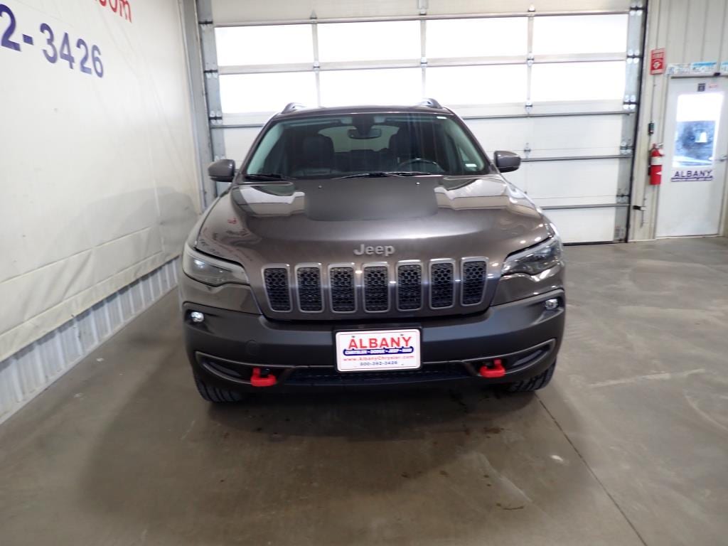Certified 2019 Jeep Cherokee Trailhawk with VIN 1C4PJMBX8KD140984 for sale in Albany, Minnesota