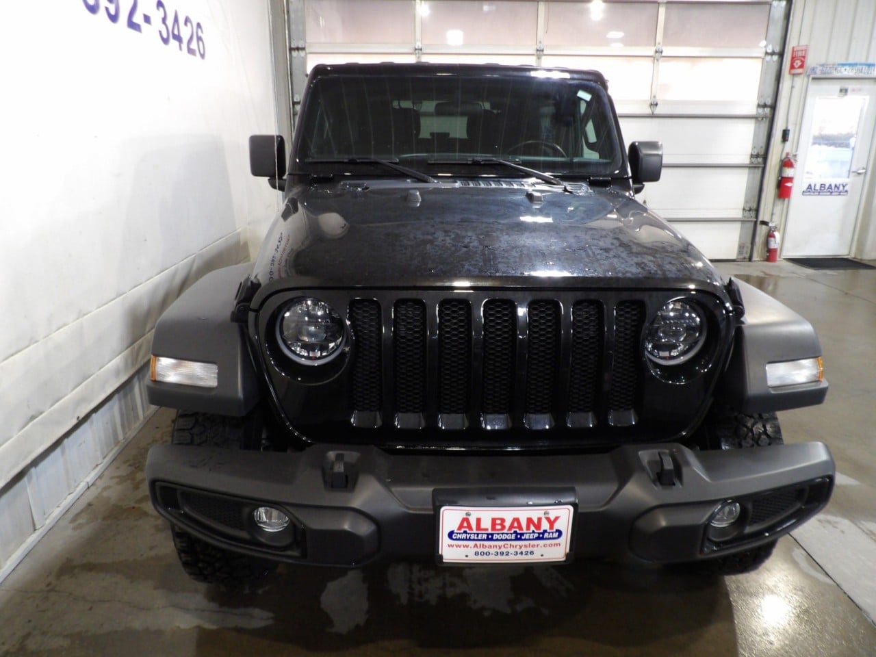 Certified 2023 Jeep Wrangler 2-Door Willys with VIN 1C4HJXAG5PW550452 for sale in Albany, Minnesota