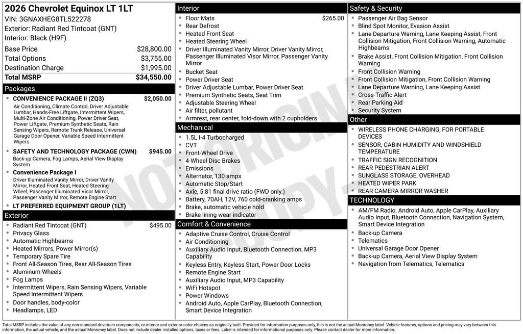New 2026 Chevrolet Equinox LT SUV