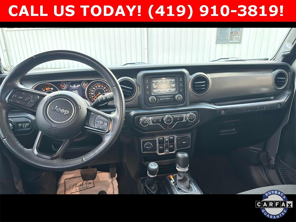 Used 2020 Jeep Wrangler Unlimited Sahara with VIN 1C4HJXEGXLW137334 for sale in Fremont, OH