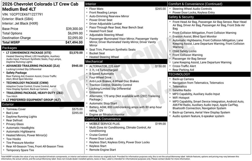 New 2026 Chevrolet Colorado LT Truck