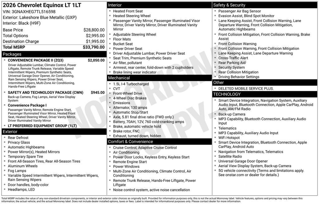 New 2026 Chevrolet Equinox LT SUV