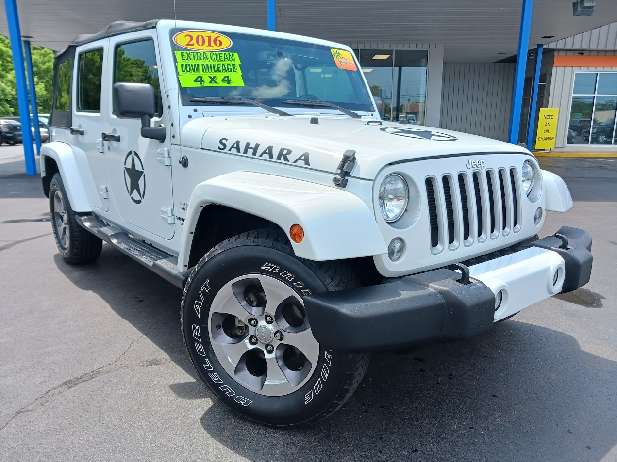 Used 2016 Jeep Wrangler Unlimited Sahara with VIN 1C4BJWEG4GL113912 for sale in Albion, MI