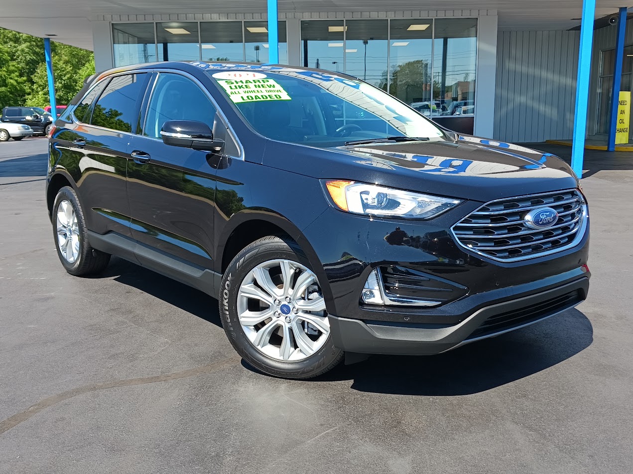 Used 2021 Ford Edge Titanium with VIN 2FMPK4K92MBA36719 for sale in Albion, MI