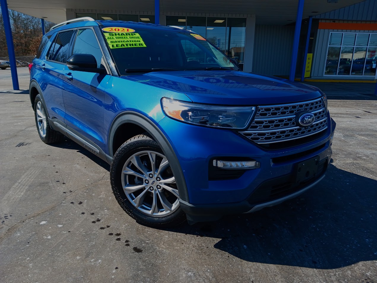 Used 2021 Ford Explorer Limited with VIN 1FMSK8FH6MGB07822 for sale in Albion, MI
